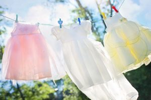 clean blood stained clothes