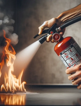How to Clean Up Fire Extinguisher Powder