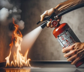 How to Clean Up Fire Extinguisher Powder